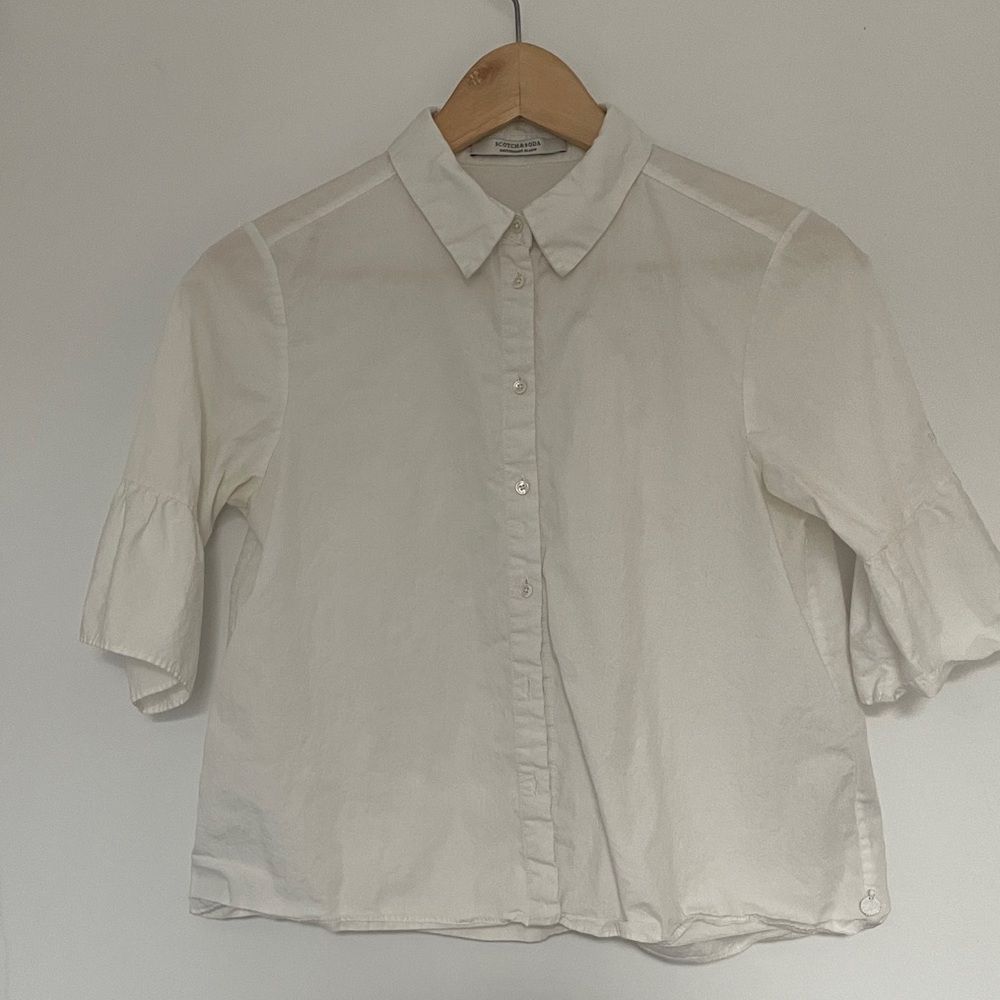 Scotch & Soda Cream Button Down Shirt